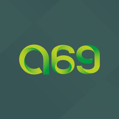 A69 mektup ve sayı logo simge