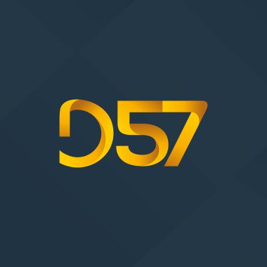 D57 mektup ve sayı logo simge