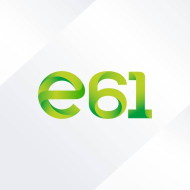 E61 mektup ve sayı logo simge