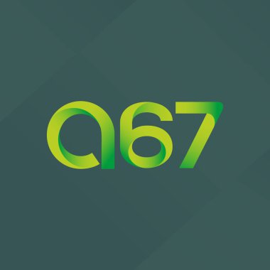 A67 mektup ve sayı logo simge