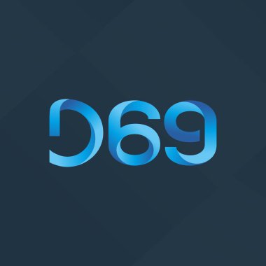 D69 mektup ve sayı logo simge
