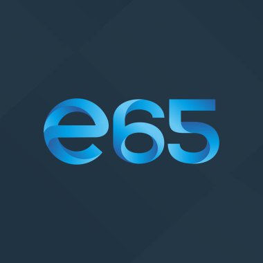E65 mektup ve sayı logo simge