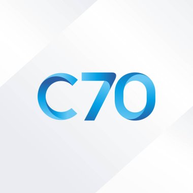 C70 mektup ve sayı logo simge
