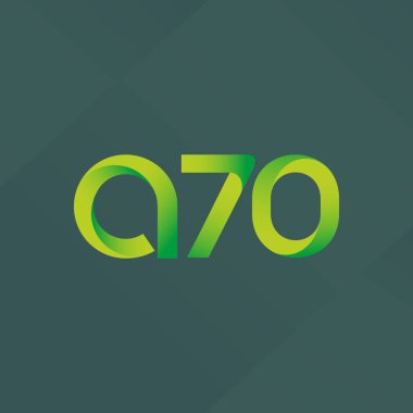 A70 mektup ve sayı logo simge