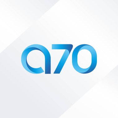 A70 mektup ve sayı logo simge