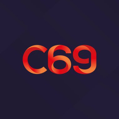 C69 mektup ve sayı logo simge
