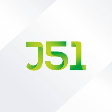 J51 mektup ve sayı logo simge