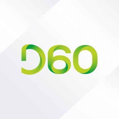 D60 mektup ve sayı logo simge