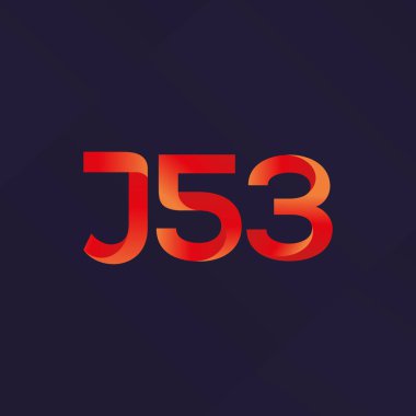 J53 mektup ve sayı logo simge