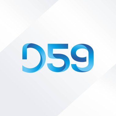 D59 mektup ve sayı logo simge