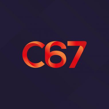C67 mektup ve sayı logo simge