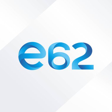 E62 mektup ve sayı logo simge