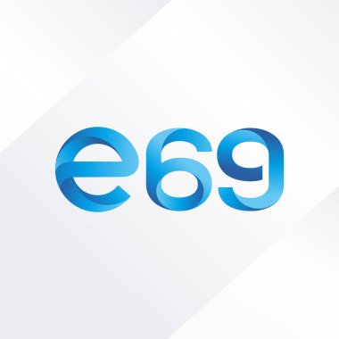 E69 mektup ve sayı logo simge