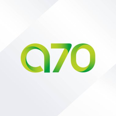 A70 mektup ve sayı logo simge