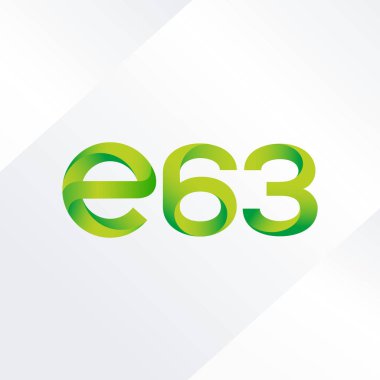 E63 mektup ve sayı logo simge