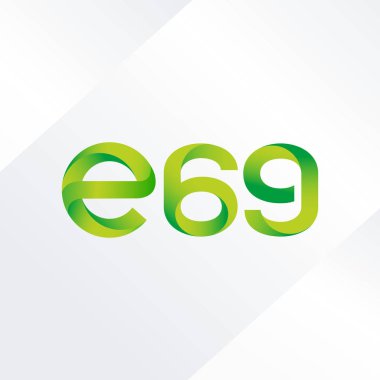 E69 mektup ve sayı logo simge
