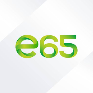 E65 mektup ve sayı logo simge
