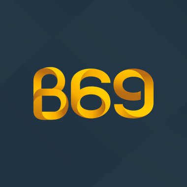 B69 mektup ve sayı logo simge