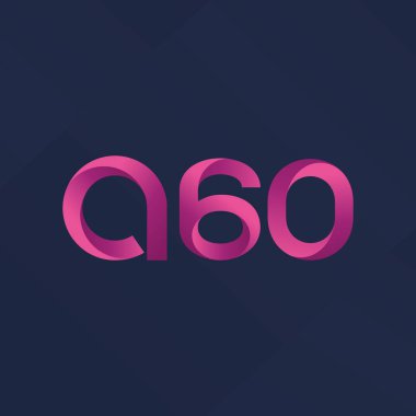 A60 mektup ve sayı logo simge