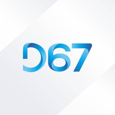 D67 mektup ve sayı logo simge
