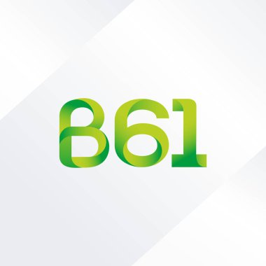 B61 mektup ve sayı logo simge
