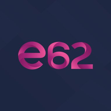 E62 mektup ve sayı logo simge