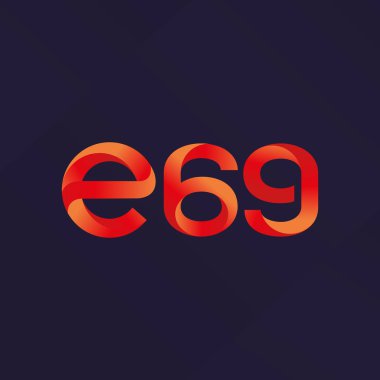 E69 mektup ve sayı logo simge