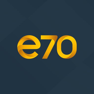 E70 mektup ve sayı logo simge