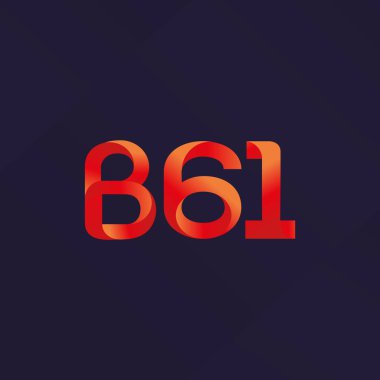 B61 mektup ve sayı logo simge