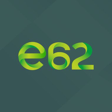 E62 mektup ve sayı logo simge