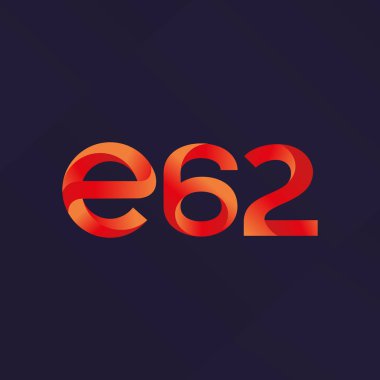 E62 mektup ve sayı logo simge
