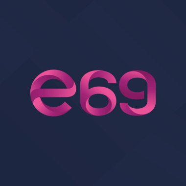 E69 mektup ve sayı logo simge