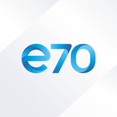 E70 mektup ve sayı logo simge