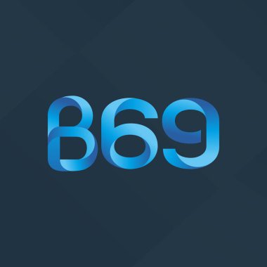 B69 mektup ve sayı logo simge