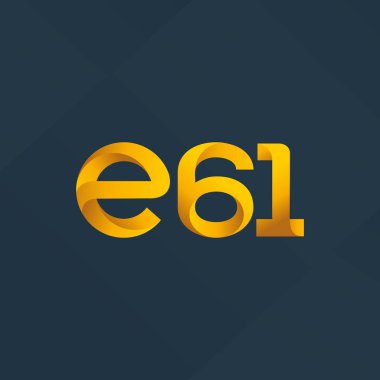 E61 mektup ve sayı logo simge