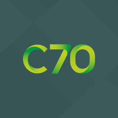 C70 mektup ve sayı logo simge