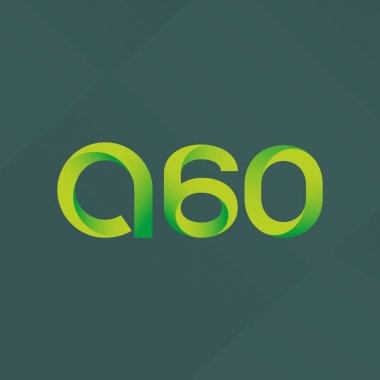 A60 mektup ve sayı logo simge