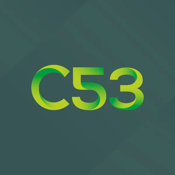 Közös levelet logó C53 — Stock Vector