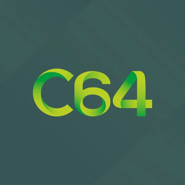 Közös levelet logó C64 — Stock Vector