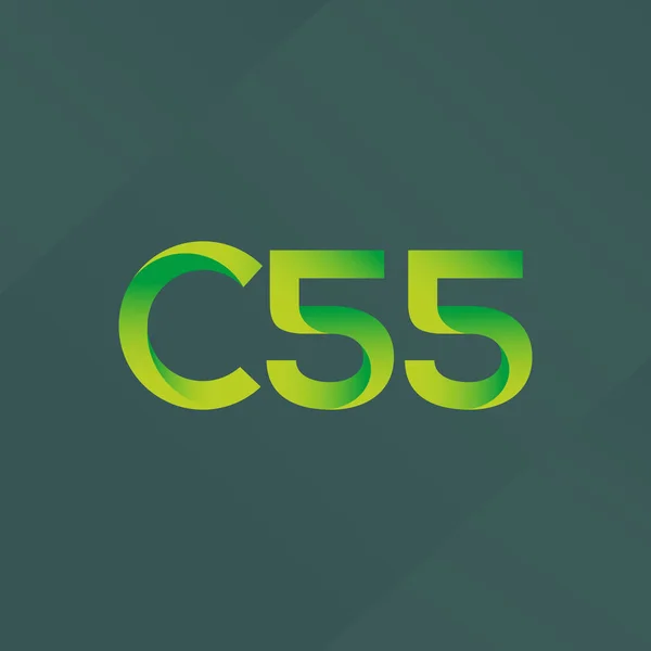 Közös levelet logó C55 — Stock Vector