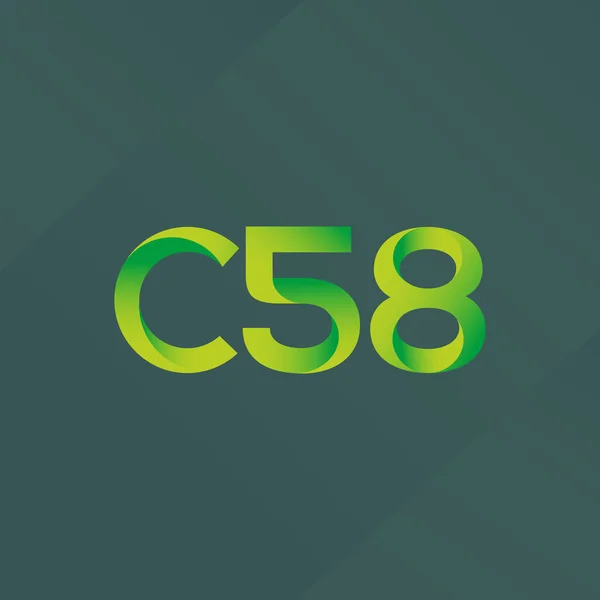 Közös levelet logó C58 — Stock Vector
