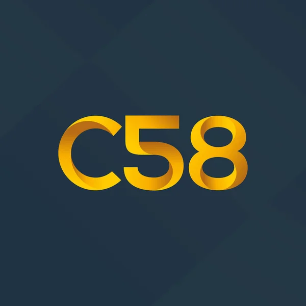 Společný dopis logo C58 — Stockový vektor