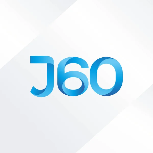 J60 字母和数字标志图标 — 图库矢量图片
