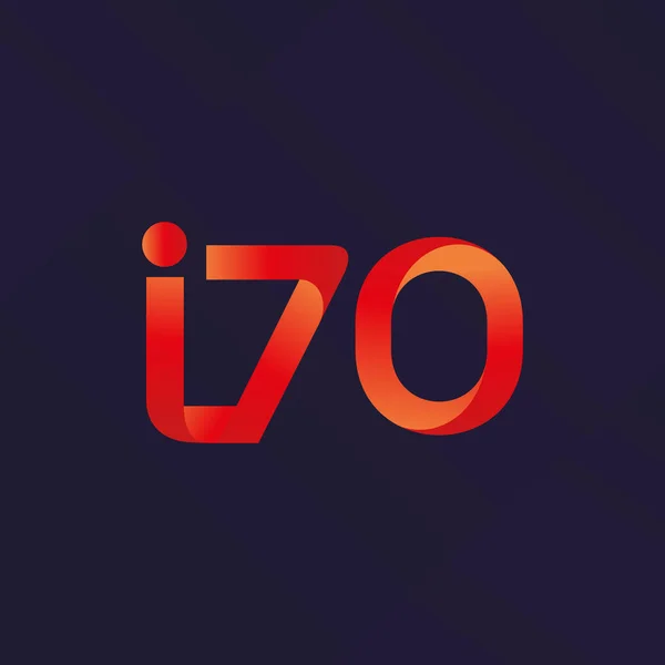 Gemeinsames Buchstaben-Logo i70 — Stockvektor