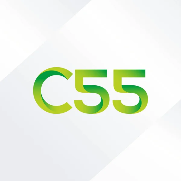 Joint letter logo C55 — Stock Vector