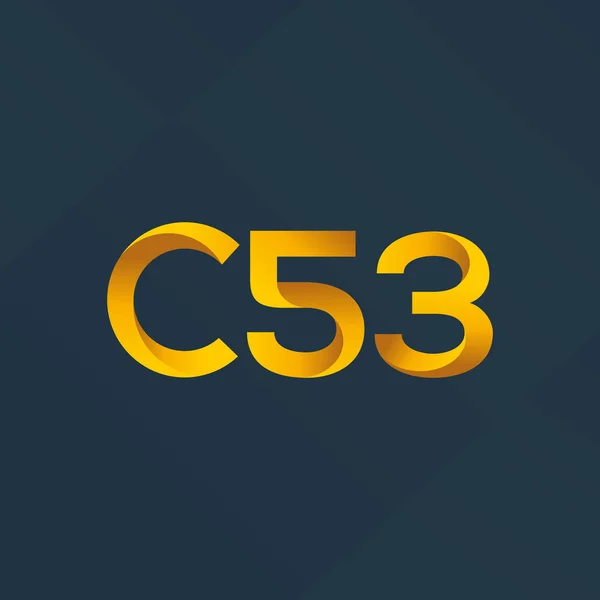 Společný dopis logo C53 — Stockový vektor