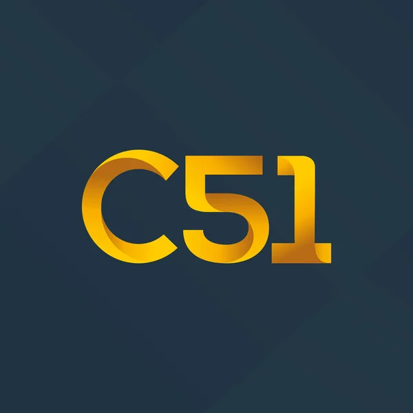 Joint letter logo C51 — Stock Vector