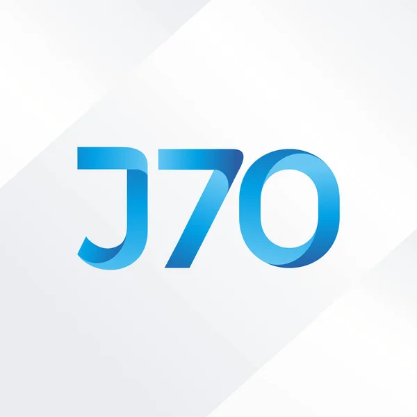 Logo della lettera congiunta J70 — Vettoriale Stock