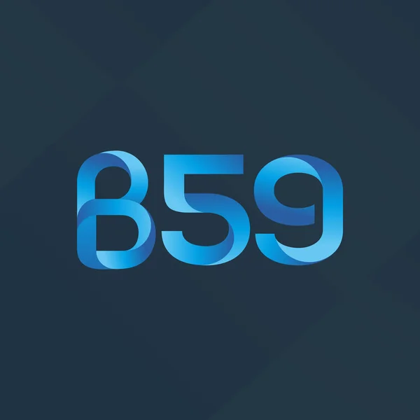 B59 JAZZ letter en nummer logo pictogram — Stockvector