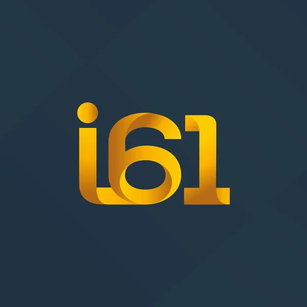 Gezamenlijke brief logo i61 — Stockvector